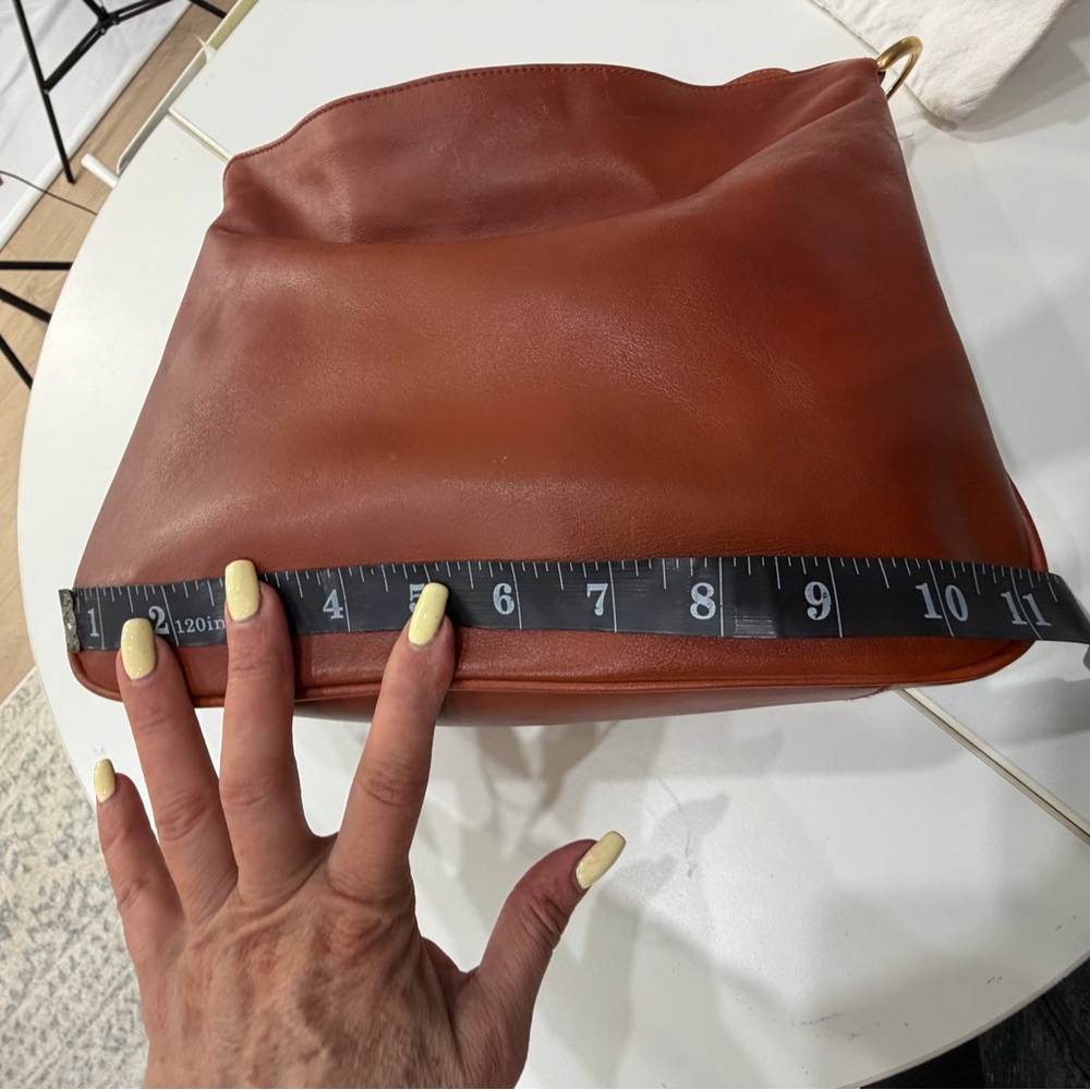 Vintage Gucci Bamboo Handle Cognac Leather Hobo Shoulder Bag - Picture 8 of 13